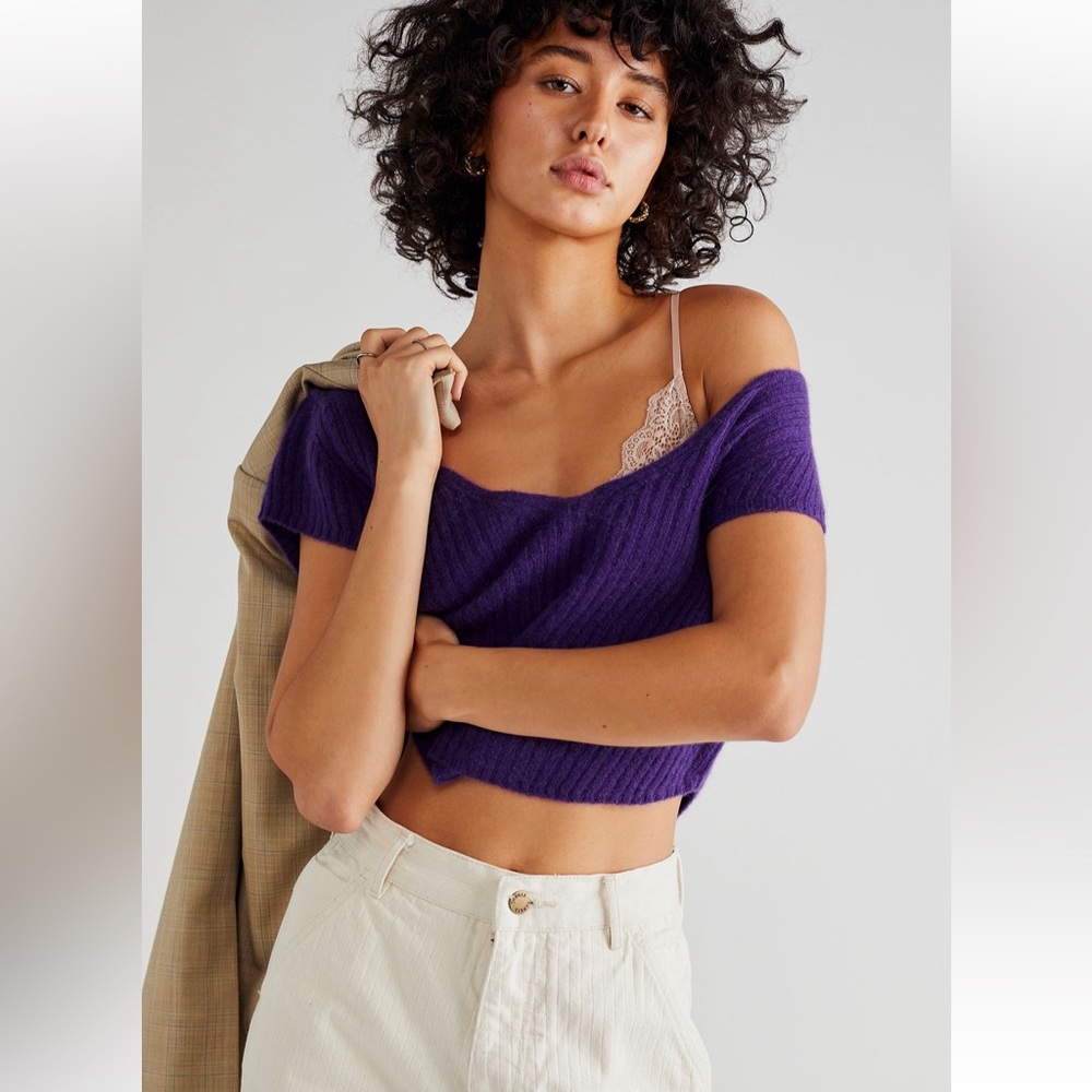 NWOT Free People Cashmere Baby Tee